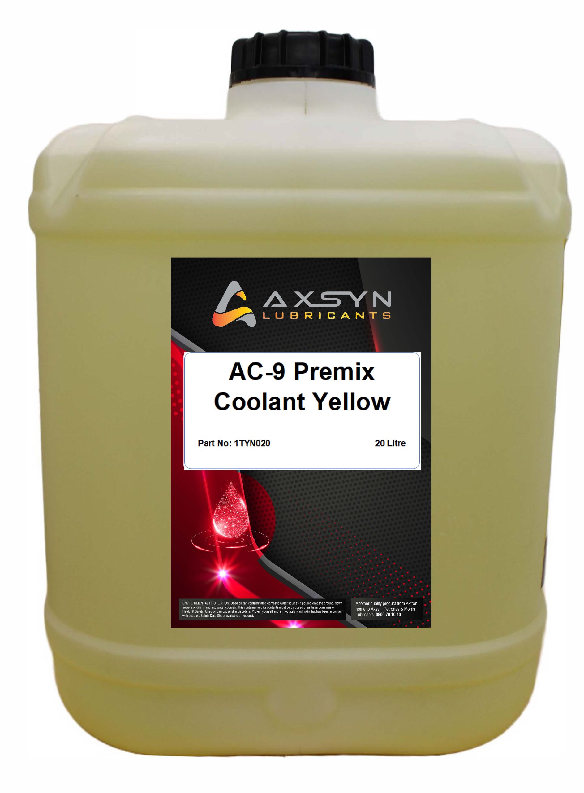 Axsyn AC-9 NF Pre Mix Coolant YELLOW 200L